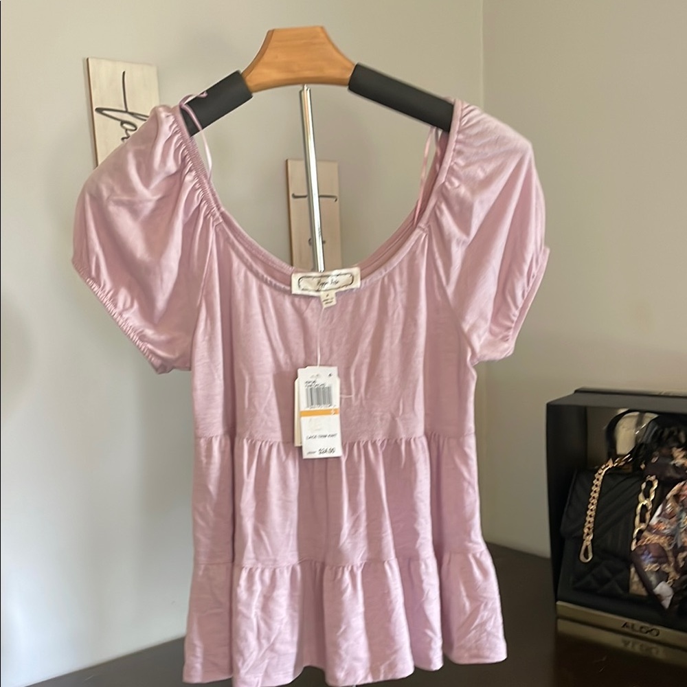 Hippie Rose Charming Summer Lavender Top
